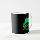 Alaska - Alaskan Northern Light Trees with Bear Kaffeetasse (VorderseiteRechts)