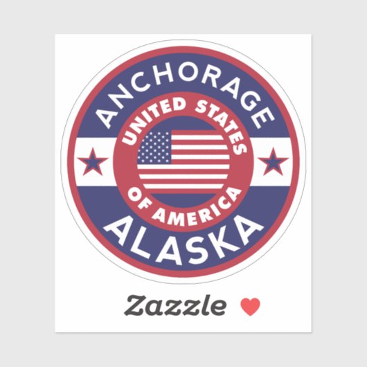 Alaska, ANCHORAGE Aufkleber (Blatt)