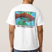 Alaska-Angelausflug-Kunst durch Dämmerung T T-Shirt (Rückseite)