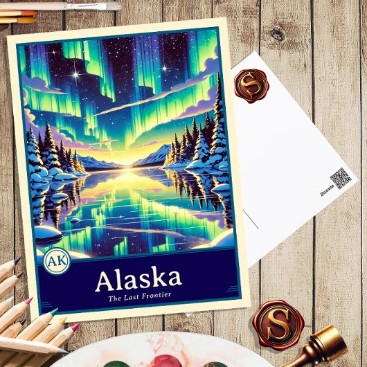 Alaska | Anime Style Cel Schattenkarte Postkarte