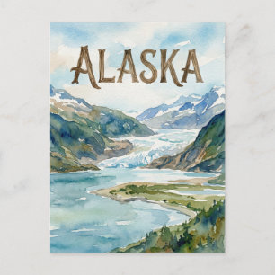 Alaska-Ansichtspostkarte Postkarte