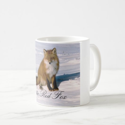 Alaska Arctic Red Fox Coffee Tasse (VorderseiteRechts)