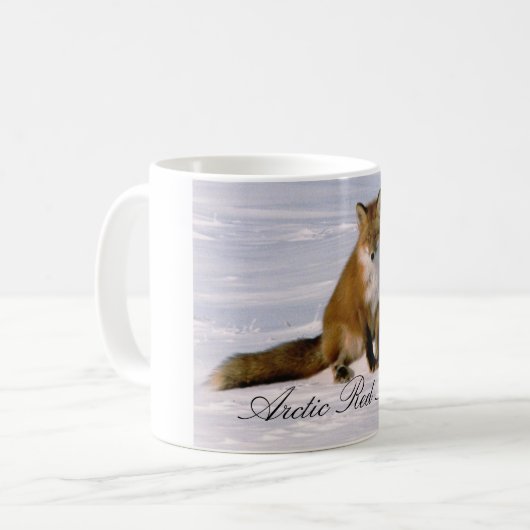 Alaska Arctic Red Fox Coffee Tasse (Vorderseite Links)