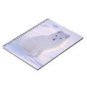 Alaska Arctic Winter Fox Foto Designed Journal Notizblock (Linke Seite)