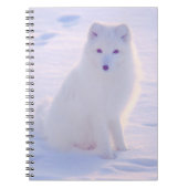Alaska Arctic Winter Fox Foto Designed Journal Notizblock (Vorderseite)