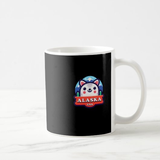 Alaska auf dem US-Aufkleber Kaffeetasse (Rechts)