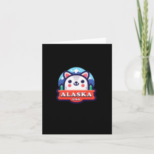 Alaska auf dem US-Aufkleber Karte