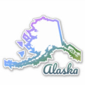 Alaska Aufkleber (Vorderseite)