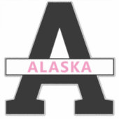 Alaska Aufkleber (Vorderseite)