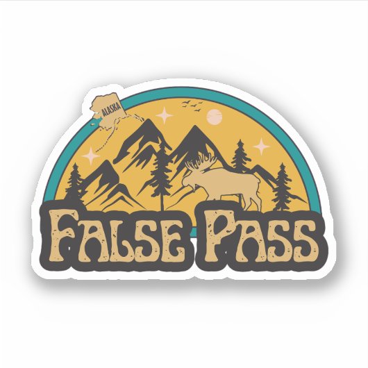 Alaska-Aufkleber Aufkleber (Vorderseite)