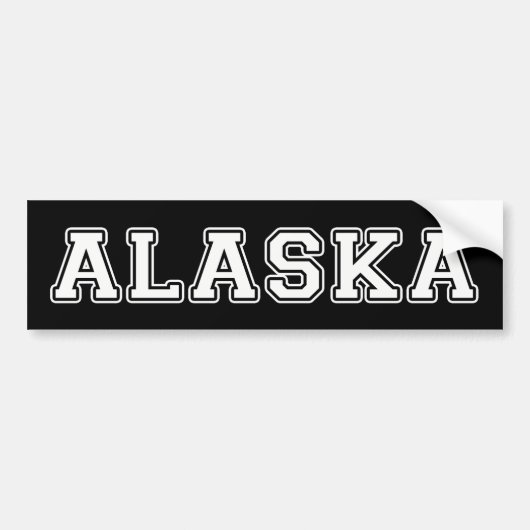 Alaska Autoaufkleber (Vorne)