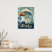 Alaska Bald Eagle Portrait Poster (Küche)