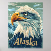 Alaska Bald Eagle Portrait Poster (Vorne)