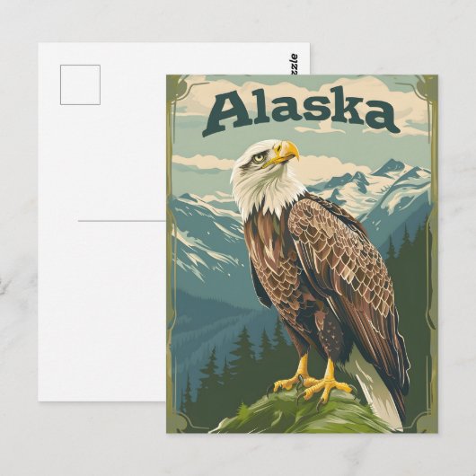Alaska Bald Eagle Postkarte (Vorne/Hinten)