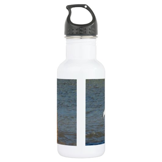 Alaska-Bär Edelstahlflasche (Rückseite)