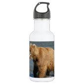 Alaska-Bär Edelstahlflasche (Vorderseite)