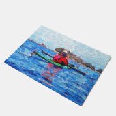 Alaska Baranof Islands Kayaking Painterly Fußmatte (Schrägansicht)
