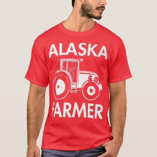 Alaska Bauer Vintag Men Traktor Farm Lokale Lebens T-Shirt