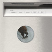 Alaska Bear fängt Lachs Magnet (In Situ (Geschirrspüler))