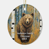 Alaska Bear Keramik Ornament (Links)