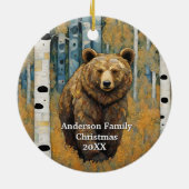 Alaska Bear Keramik Ornament (Hinten)