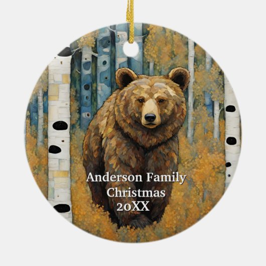 Alaska Bear Keramik Ornament (Hinten)