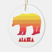 Alaska Bear Keramik Ornament (Links)