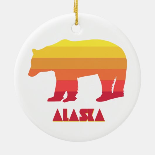 Alaska Bear Keramik Ornament (Hinten)