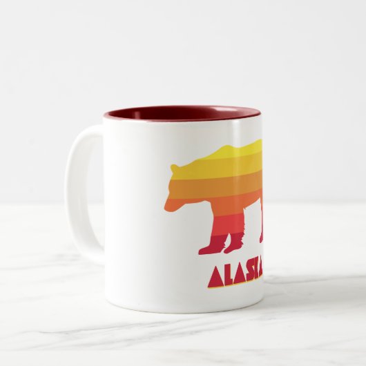 Alaska Bear Zweifarbige Tasse (Vorderseite Links)