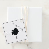 Alaska Begrüßungstablett Tag für Hochzeitswoche Geschenkanhänger (Beispiel)