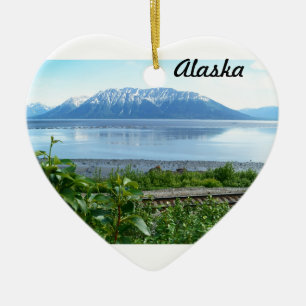 Alaska-Berg entlang Turnagain Arm Keramikornament