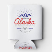 Alaska-Berge fordern, dass ich hellfarbig werde Dosenkühler (Rückseite)