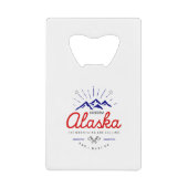 Alaska-Berge fordern, dass ich hellfarbig werde Geldbeutel Flaschenöffner (Vorderseite)