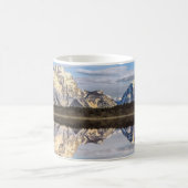 Alaska Berge Reflektion Foto Kaffeetasse (Mittel)