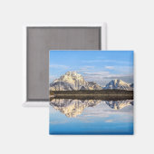 Alaska Berge Reflektion Foto Magnet (Vorderseite/Rückseite)