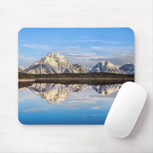 Alaska Berge Reflektion Foto Mousepad (Mit Mouse)