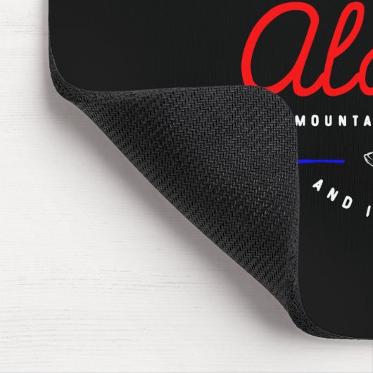 Alaska-Berge rufen mich an, ich muss dunkle Farbe  Mousepad (Ecke)