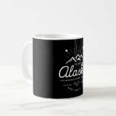 Alaska-Berge rufen mich an, ich muss Mono Dark Kaffeetasse (Vorderseite Links)