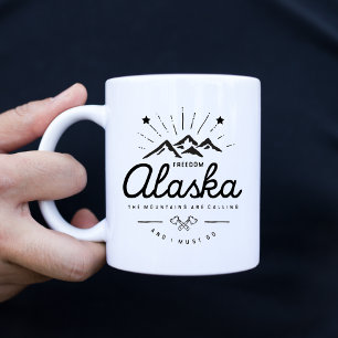 Alaska-Berge rufen mich an, ich muss Mono Light ge Kaffeetasse