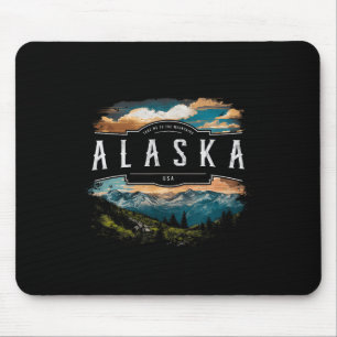 Alaska Berge USA Wandern Outdoor Vintage Mousepad