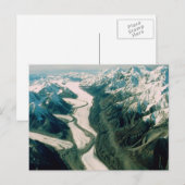 Alaska-Bergkette Postkarte (Vorne/Hinten)