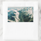 Alaska-Bergkette Rechteckiger Aufkleber (Tasche)