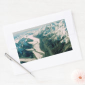 Alaska-Bergkette Rechteckiger Aufkleber (Umschlag)