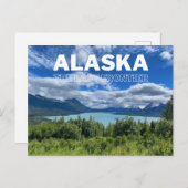 Alaska Bergsee Fotografie Postkarte (Vorne/Hinten)
