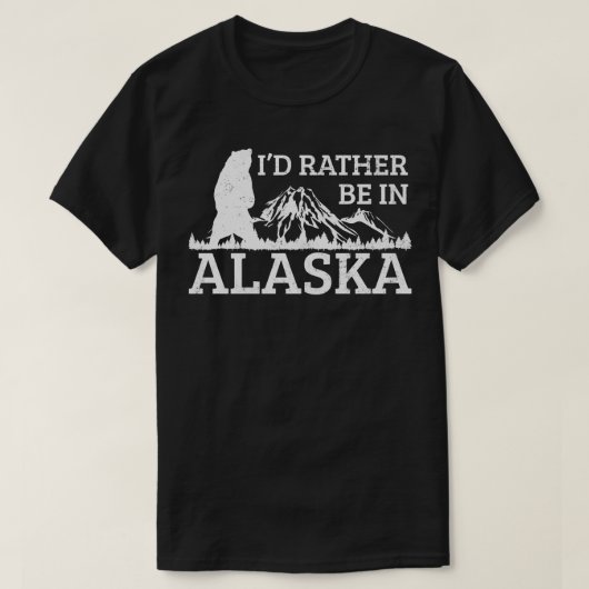 Alaska Bergwandern Vintag T-Shirt (Design vorne)