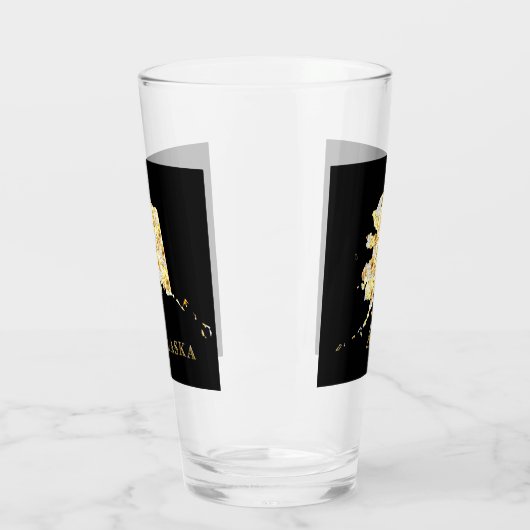 ALASKA BIER GLASS GLAS (Links)
