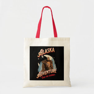 Alaska Bigfoot-Abenteuer Retro-Wilderness-Kunst Tragetasche