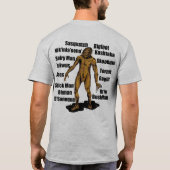 Alaska Bigfoot im Granit T-Shirt (Rückseite)