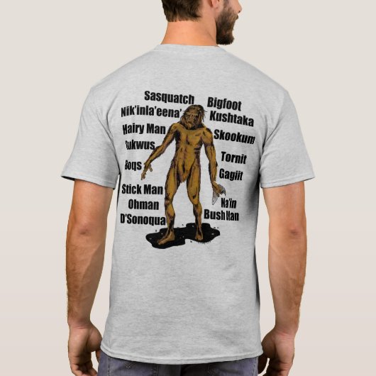 Alaska Bigfoot im Granit T-Shirt (Rückseite)