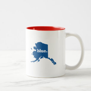 ALASKA BLauer STAAT Zweifarbige Tasse